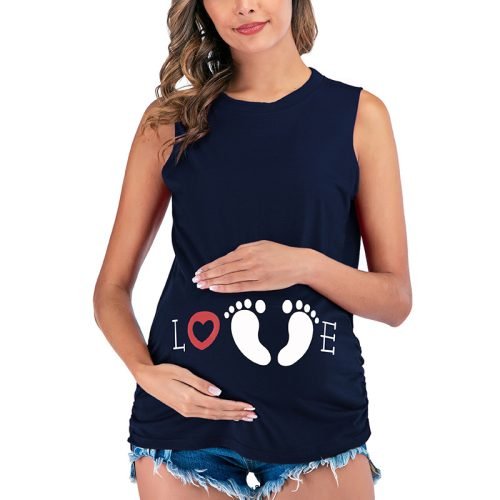 تي شيرت أنيق بأكمام قصيرة للحوامل لراحة مطلقة